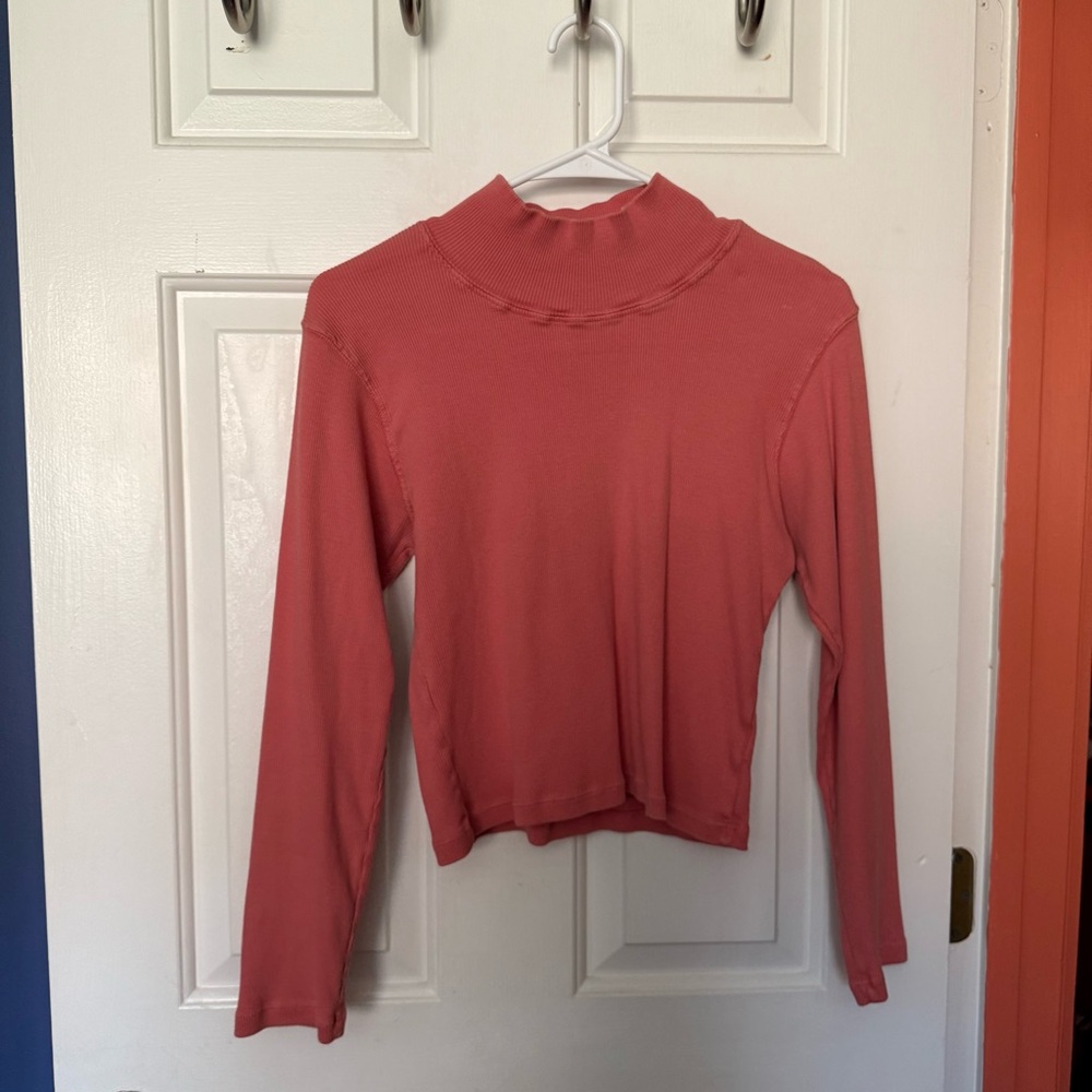 LONG SLEEVE Big Bud Press Essential Turtleneck in Raspberry Sorbet